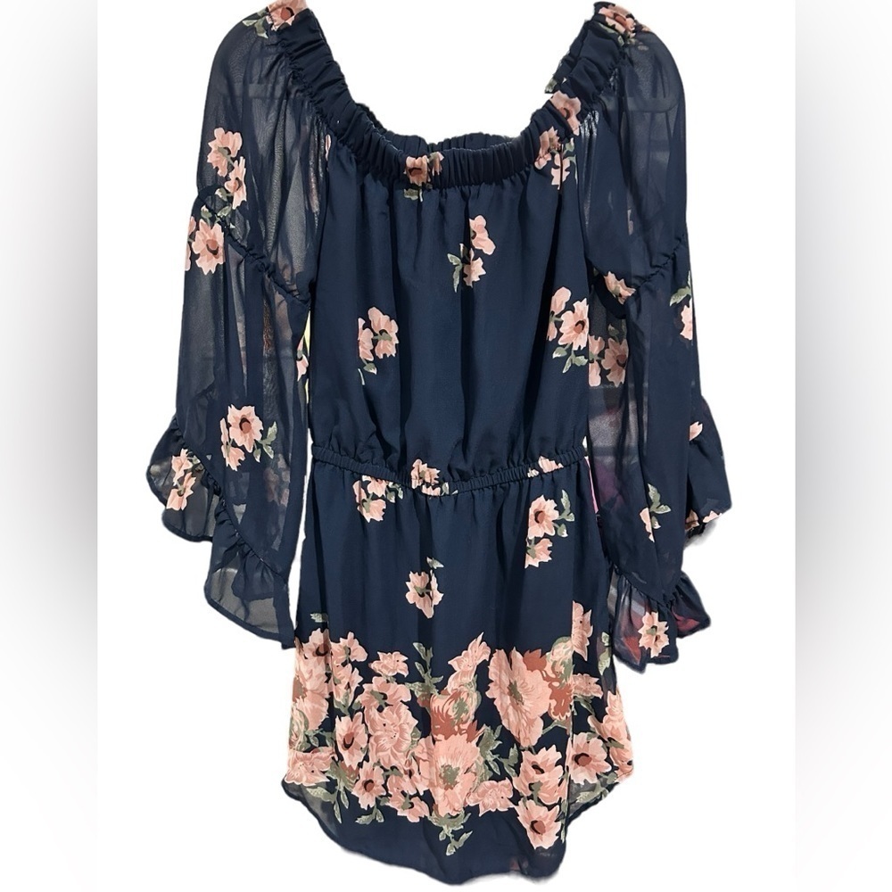 Hint of Blush Floral Dress